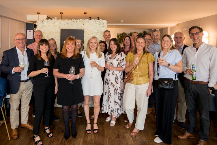 Boston staff at their summer drinks event