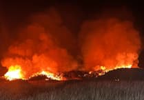 Fire crews spend nearly two hours tackling large Ramsey grass fire