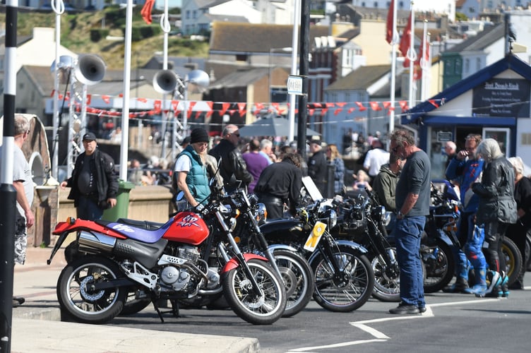 Manx Grand Prix events on Peel promenade and East Quay