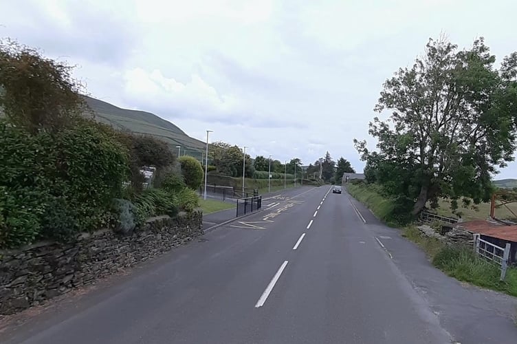 The crash has occurred near Dhoon Primary School in Maughold 