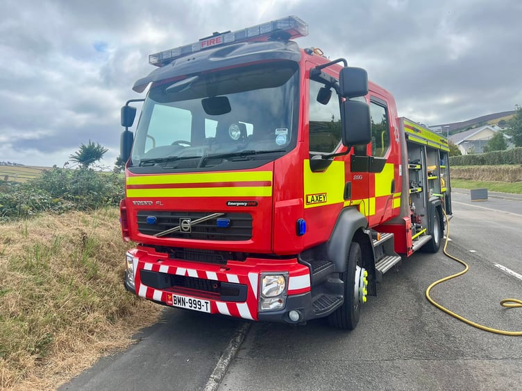 Crews from Laxey and Ramsey stations responded to a single vehicle road traffic collision in the Dhoon area on Tuesday afternoon