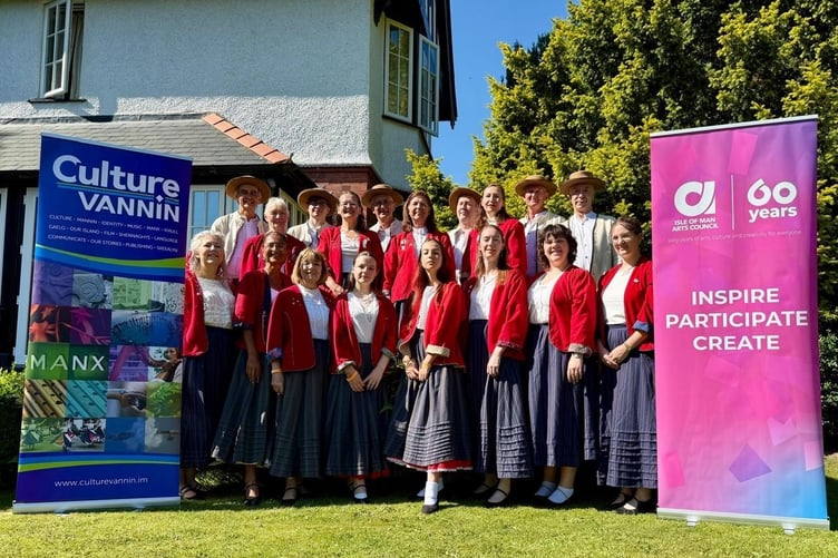Manx dance group Peree Bane performing in Wales