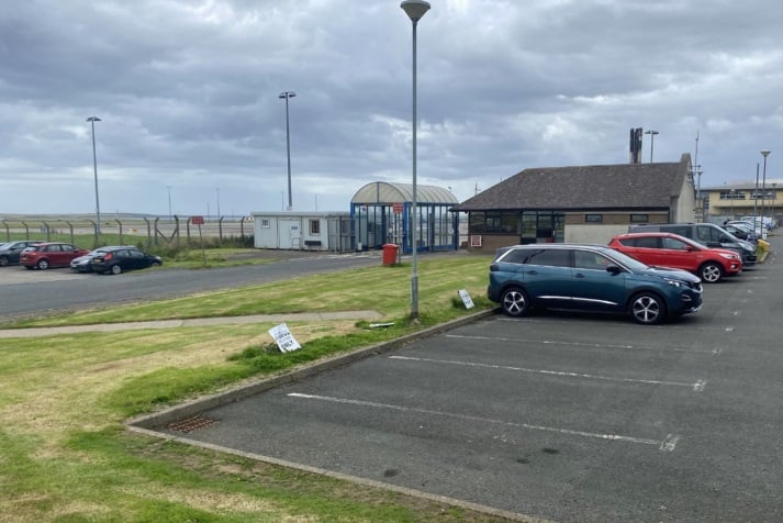 The site where the new charging bays at Ronaldsway would be