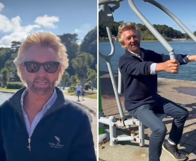 Noel Edmonds heaps praise on island as he visits beauty spots 