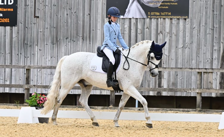 Breesha Byers and Carlos in action at the regional semi-final at Northallerton Equestrian Centre in July where they received a wildcard entry at preliminary level for the British Dressage National Championships (Photo: Paul Dobson Photography)