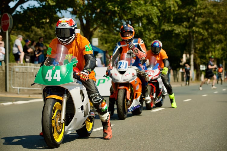 Dan Handby (number 44) will be making his debut in the Classic TT's lightweight class this year (Photo: Isle of Man TT)