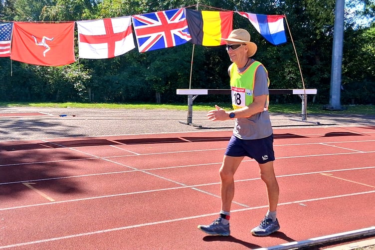 Isle of Man endurance walker Andrew Titley became an 18-time centurion at the event in Sussex last weekend (Photo: Robbie Callister)