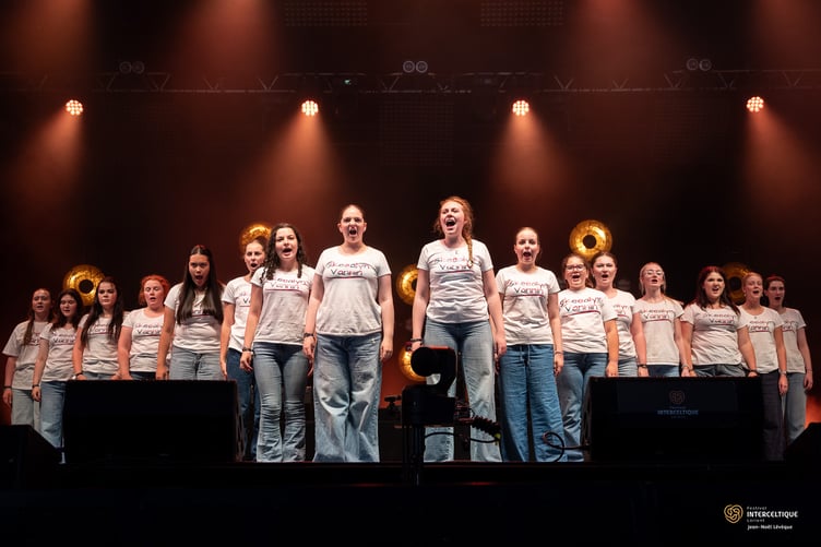 Skeealyn Vannin perform at the Festival Interceltique de Lorient