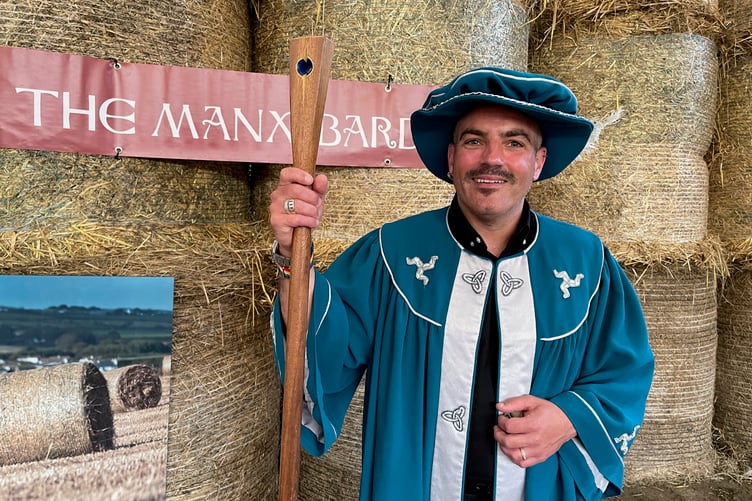 Bradley Chambers said he was honoured to be named the new Manx Bard