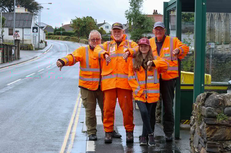 Disappointed marshals after the cancellation of racing at the Classic TT due to wet weather. Photo by Callum Staley (CJS Photography)