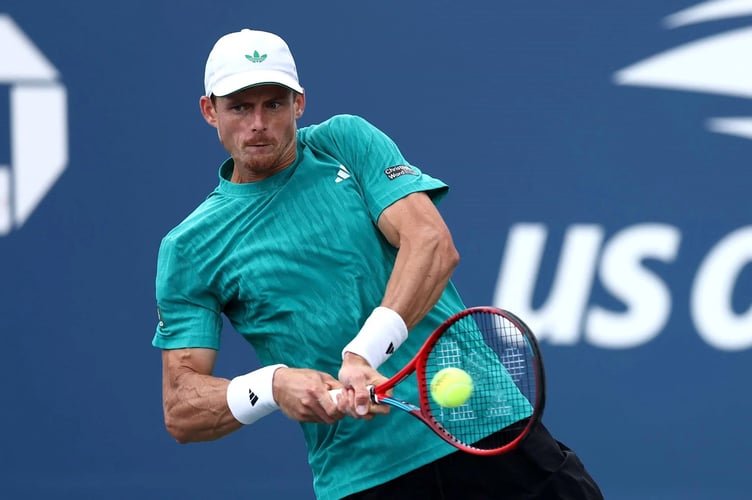 Billy Harris in action at the US Open (Photo: LTA)