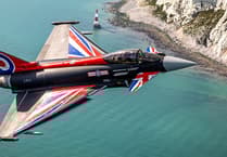 Time, location and parking as RAF Typhoon to perform over Douglas Bay