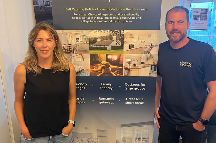 Dee Van Dyk (founder of Little Borrowers Club) and John Keggin (Commercial Director of Island Escapes) 