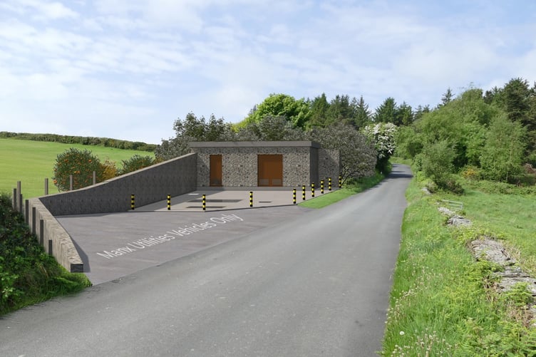 Ground view of the proposed sewage treatment works at Axnfell