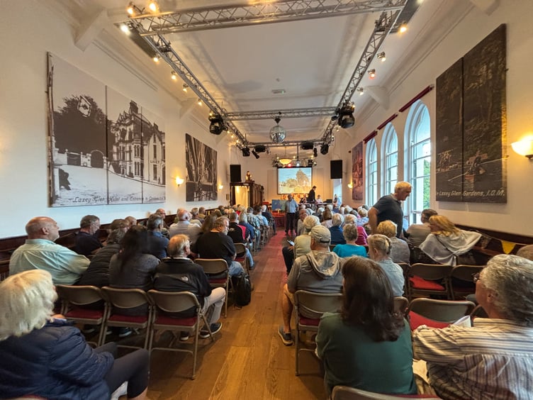The meeting organised by Garff Commissioners in Laxey (PICTURE: Emma Draper)
