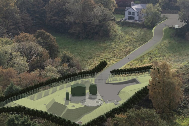 Proposed pumping station near Garwick Bay