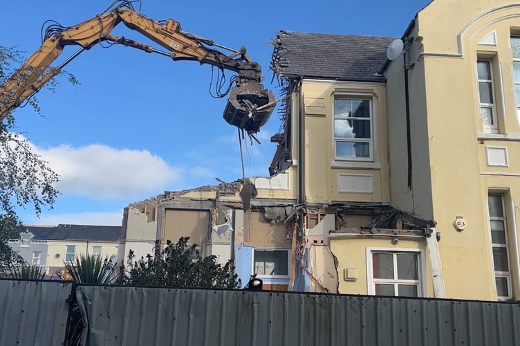 Demolition continues at the former Fairfield Junior School