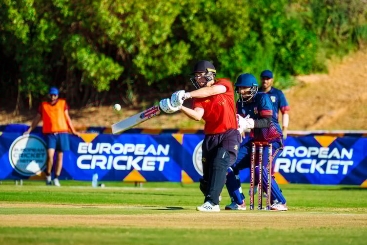 Finch Hill's Christian Webster is in the Isle of Man squad for this weekend's series with Sweden (Photo: European Cricket)