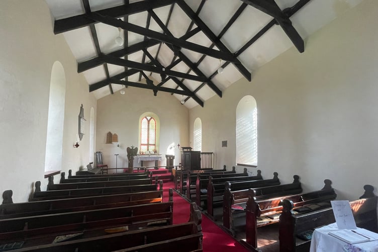 Inside Mary de Ballaugh Church in Ballaugh