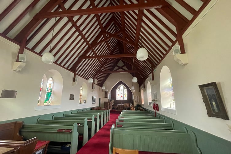 Inside Holy Trinity Church in Patrick