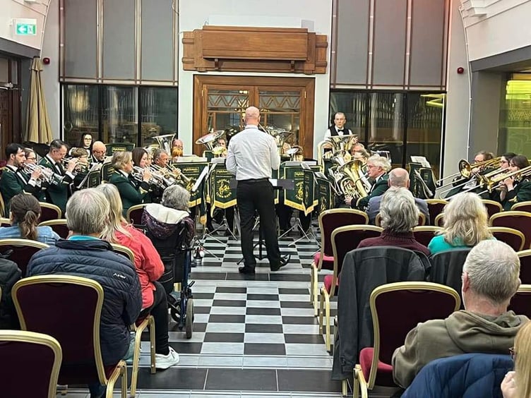 Douglas Town Band performing at the Villa Marina Arcade back in June as part of the Isle of Man Arts Council's 'Summer Season of Music' programme