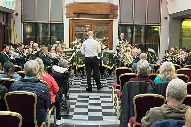 Douglas Town Band performing at the Villa Marina Arcade back in June as part of the Isle of Man Arts Council's 'Summer Season of Music' programme