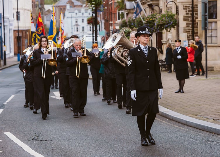 Douglas Town Band lead a previous Civic Sunday parade