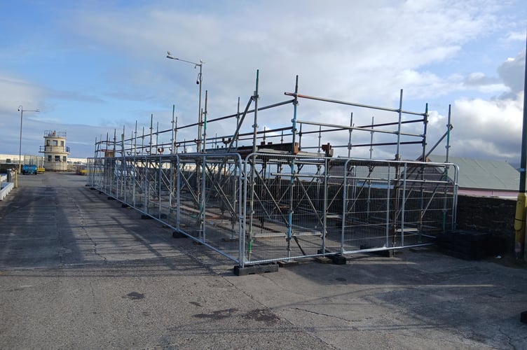 Public parking on the stone pier opposite Weatherglass Corner will not be available for the duration of these works