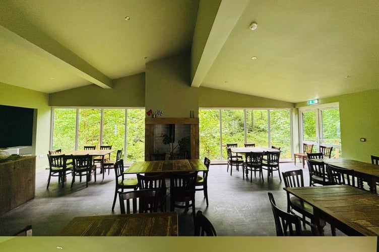 Inside the Glen Helen cafe