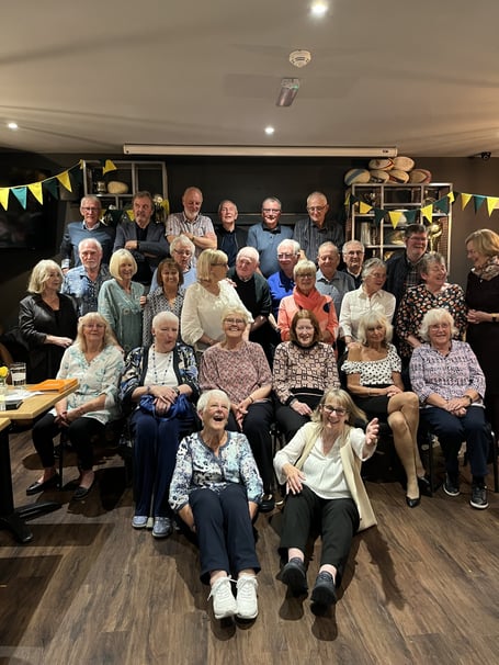 Past pupils of Ramsey Grammar School at their 60th anniversary reunion