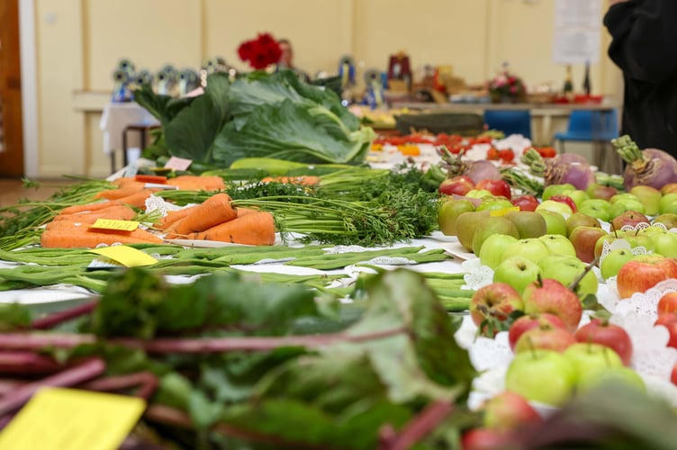 Plenty of fruit and veg on display in St John's