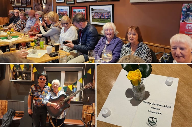 30 former Ramsey Grammar School students enjoyed a reunion at Ramsey Rugby Club