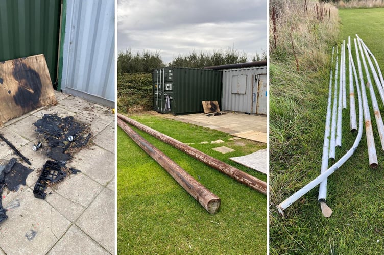 Just some of the damage at Western Viking's training facility behind Peel Campsite and Swimming Pool