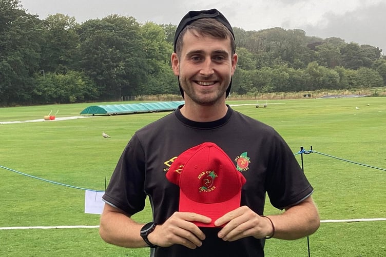 Joe Burrows picked up his 25th cap for the Isle of Man on Saturday (Photo: Isle of Man Cricket)