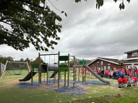 School celebrates opening of new playground after community effort