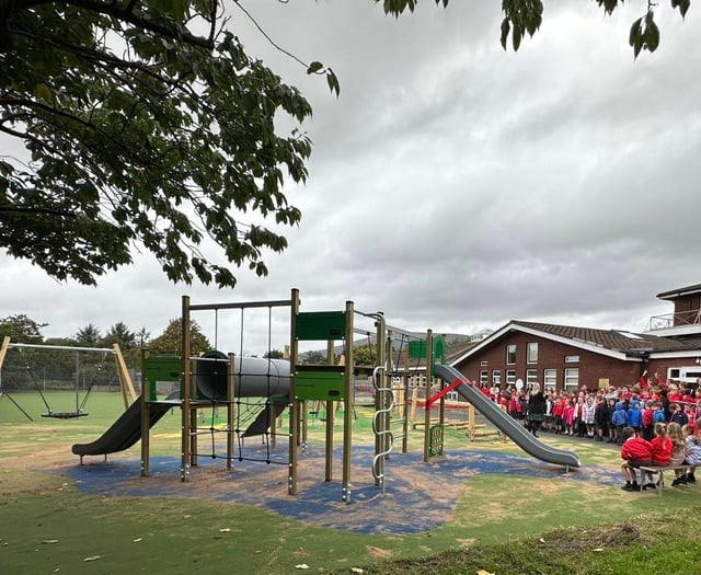 School celebrates opening of new playground after community effort