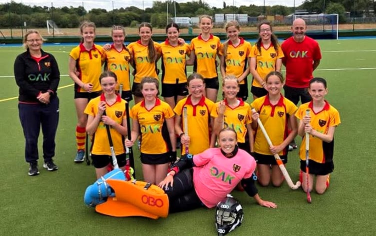 The Isle of Man national junior hockey squads continued their pre-season preparations when five teams travelled to play in Sedbergh, Otley or Preston recently. Pictured is the under-14 girls side that faced their Ben Rhydding counterparts in Otley - reports from the under-14 and under-16s teams appeared in this week's Isle of Man Examiner