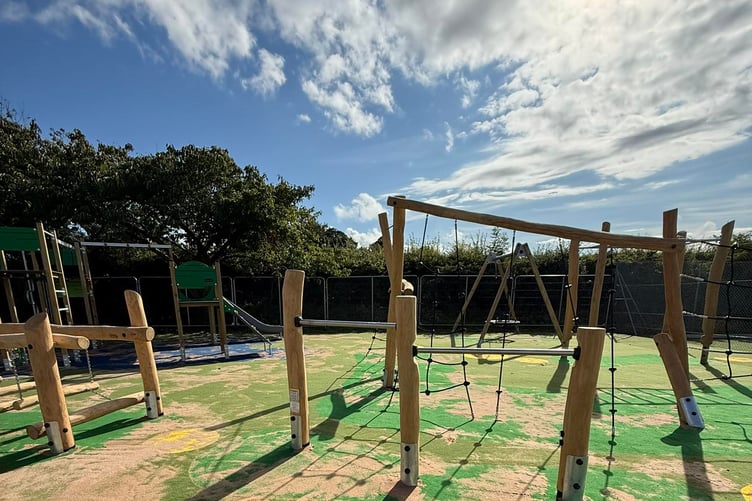 The sun did it's best to come out for the opening of the new playground at the Glen Darragh Road school in Glen Vine