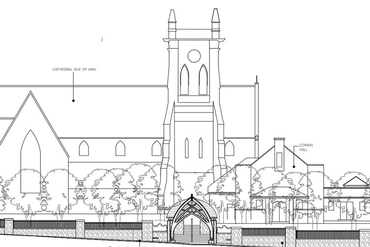 How the proposed new entrance at Peel Cathedral could look