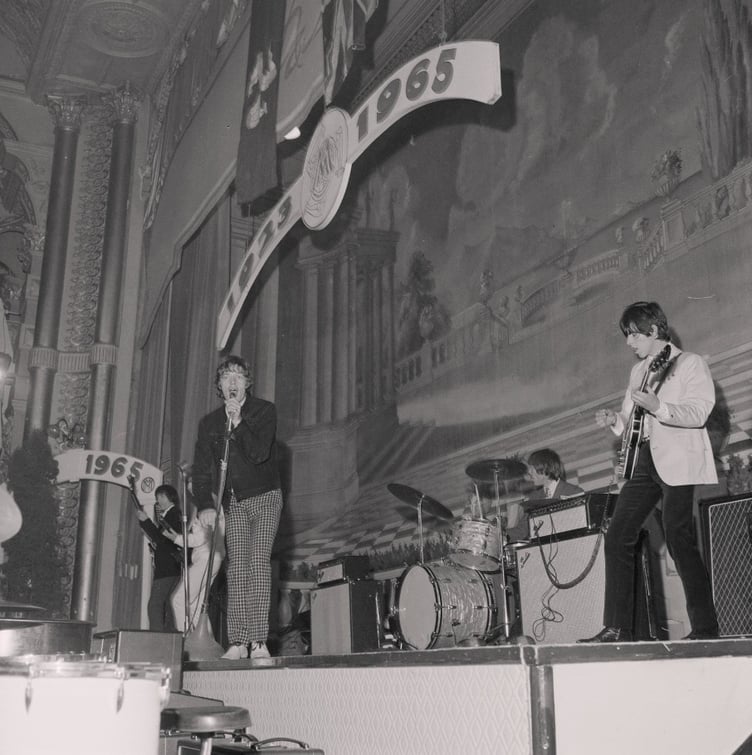 The Rolling Stones on the Palace Lido stage in 1965 (Photo: Imuseum/Manx National Heritage)