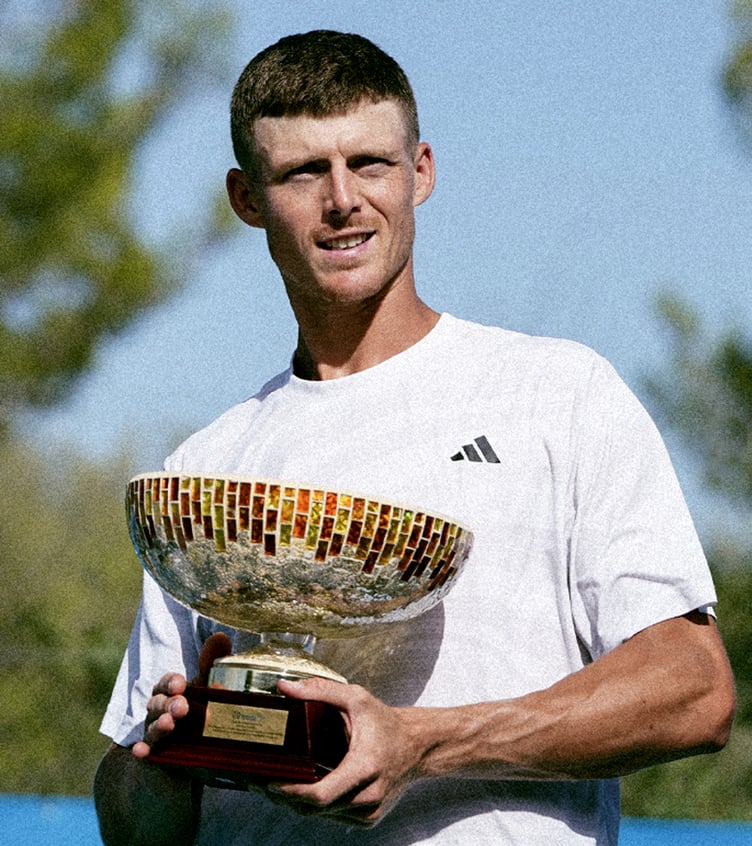 Billy Harris pictured with the trophy after winning the Cassis Open Provence tournament in France last weekend prior to travelling to China (Photo: Cassis Open Provence)