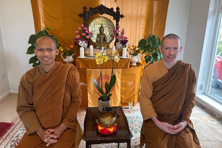 Buddhist Monks, Sabba and Sudhammo.
