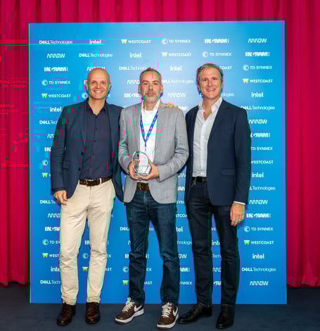 Left to right: Steve Young, Steve Douglas and Alex Brouse  