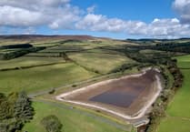 Footpaths closed at drained Isle of Man reservoir as work begins on site