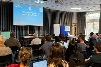 The Manx Wildlife Trust presenting at an IIEM event in Jersey