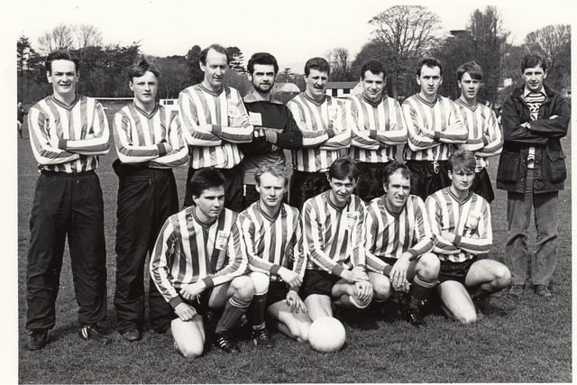 Steve Jackson played in goals for staunch rivals Rushen and Peel