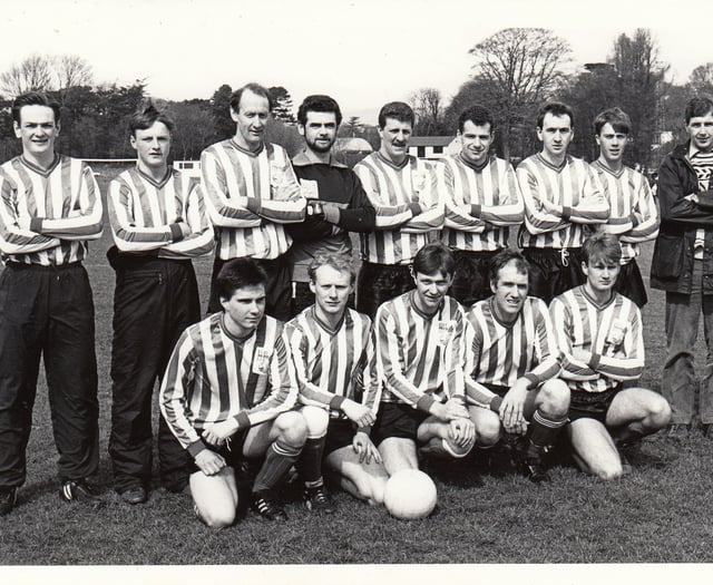 Steve Jackson played in goals for staunch rivals Rushen and Peel