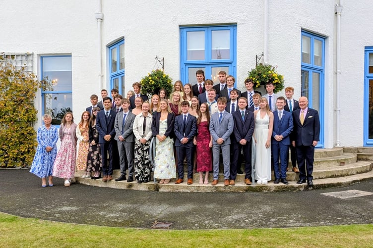 The Duke of Edinburgh's Gold Award winners during their recent trip to Government House