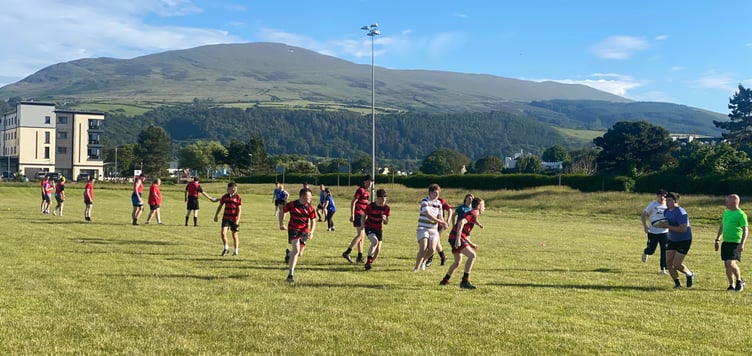 Isle of Man Rugby Academy action at Mooragh Park in Ramsey
