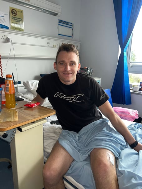 Nathan Harrison continues to recover from his injuries in hospital in Liverpool